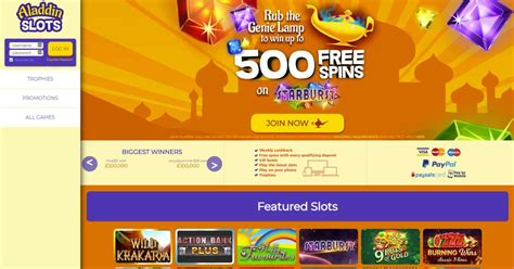 Aladdin slots casino codigo promocional