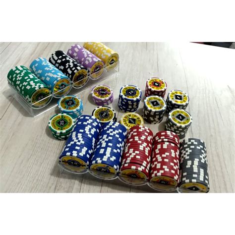 Madeira de fichas de poker rack