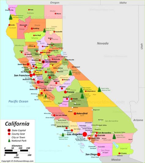 Norte da califórnia casinos mapa